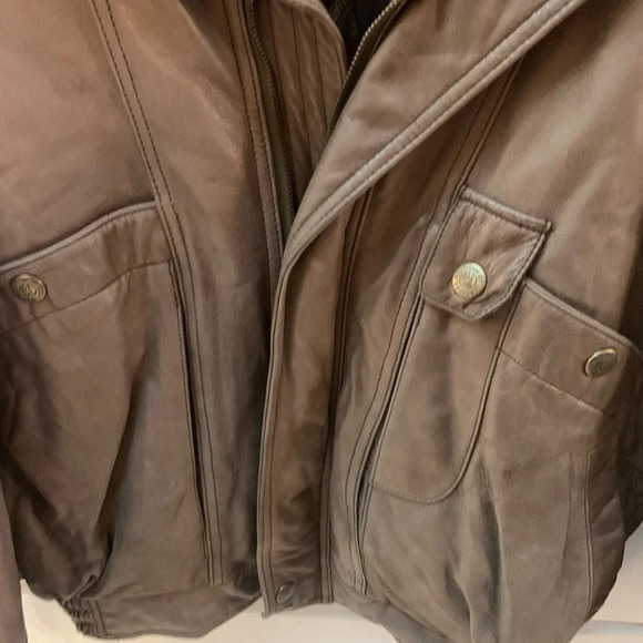 Boutique Of Leathers Oversized Tan Leather Jacket - Picture 8 of 11